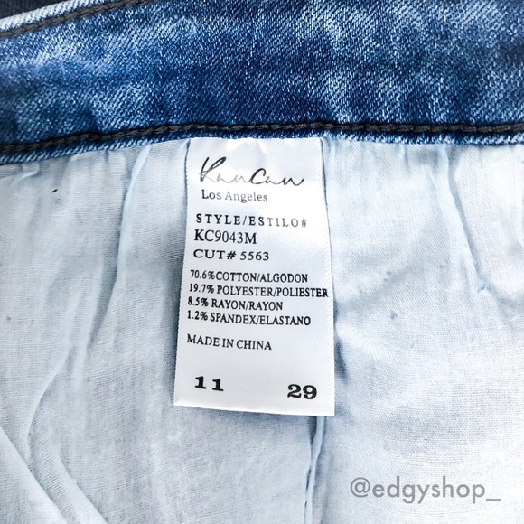 KanCan | Lorena Distressed Denim Skirt - Picture 4 of 7